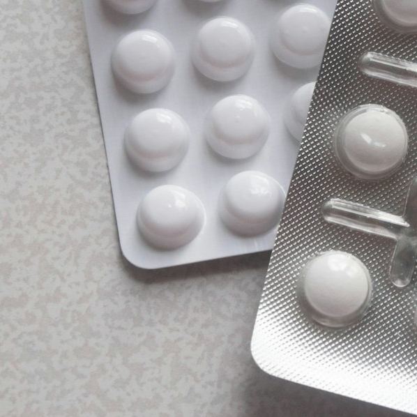 Blister packs of tablets prepared for the Kenyan market